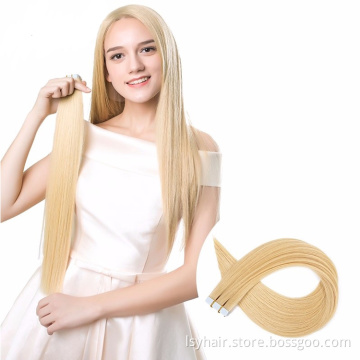 2019 Top Selling Russian Human Tape In Hair Extensions 100% Human Hair, Double Sided Remy Skin Weft Tape In Hair